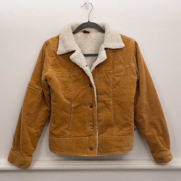 O'Neill Jackets & Blazers - O'Neill Sherpa Lined Corduroy Jacket Tan Brown Winter Coat Size S